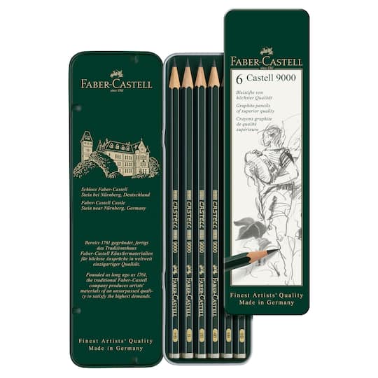 10 Packs: 6 ct. (60 total) Faber-Castell® 9000 Graphite Pencil Tin Set